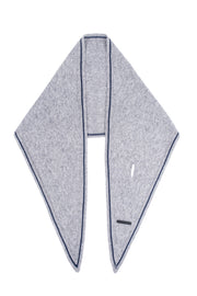 Gri Mini Yün Kaşmir Bandana 30x130 cm