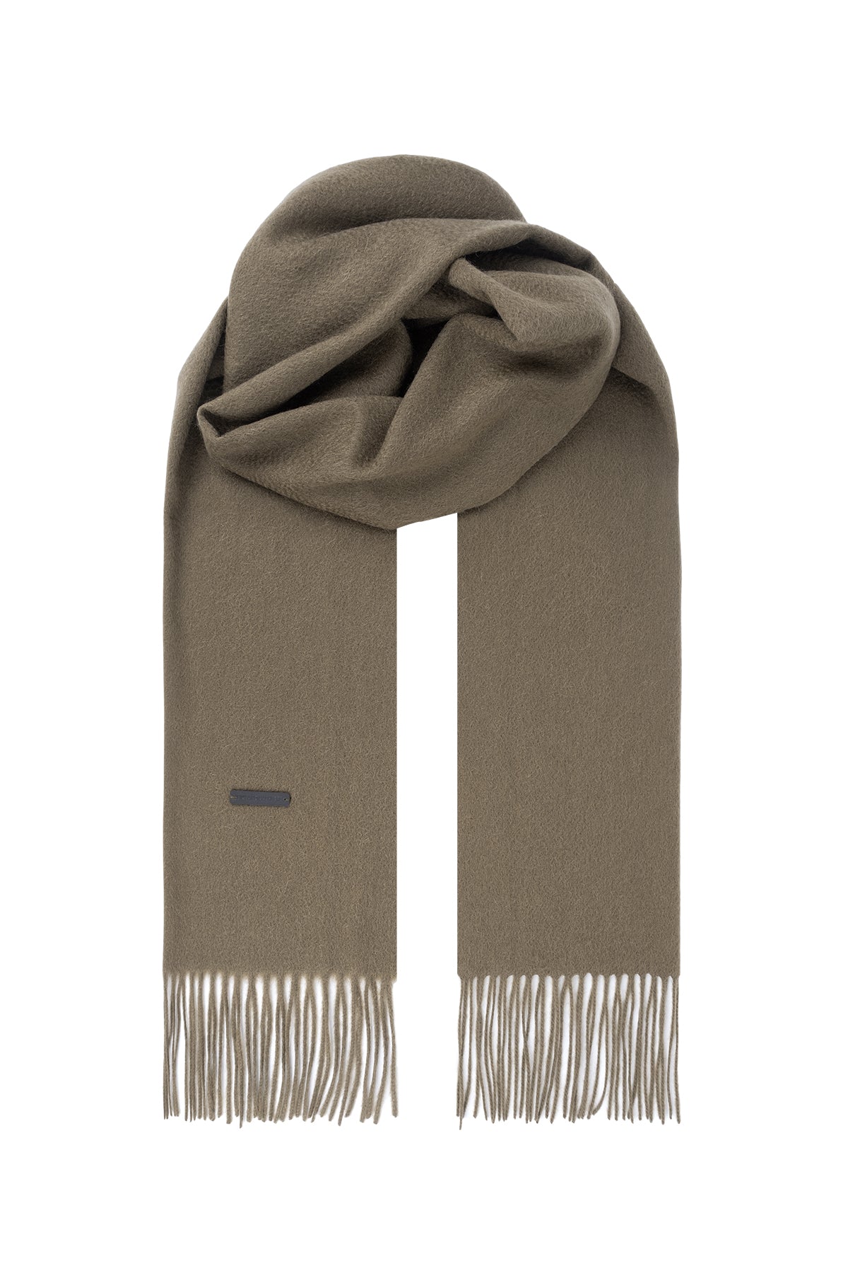 Haki Patrick Saf Kaşmir Atkı 35x170 cm