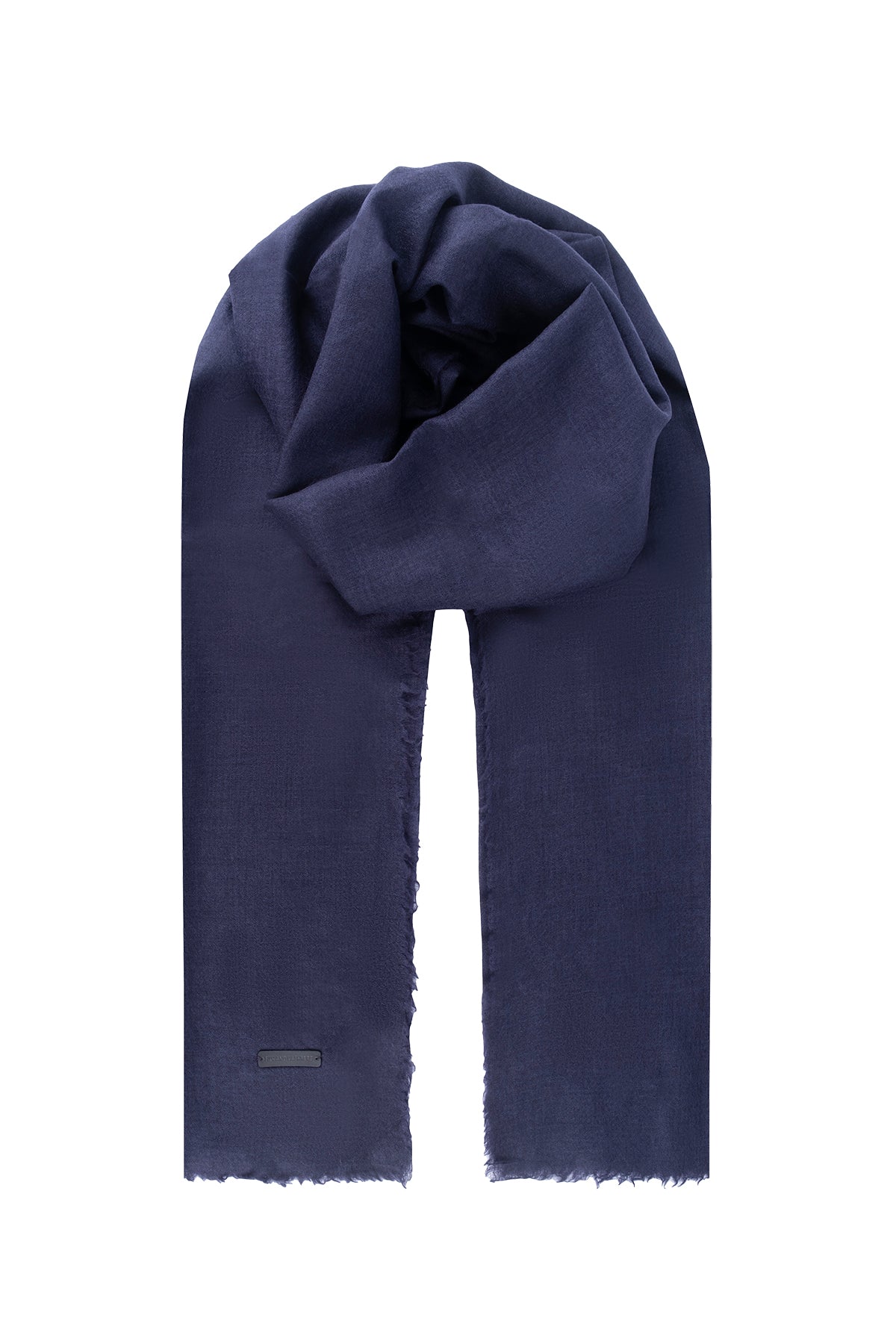 Lacivert Jas Yün Tek Renk Şal 70x180 cm