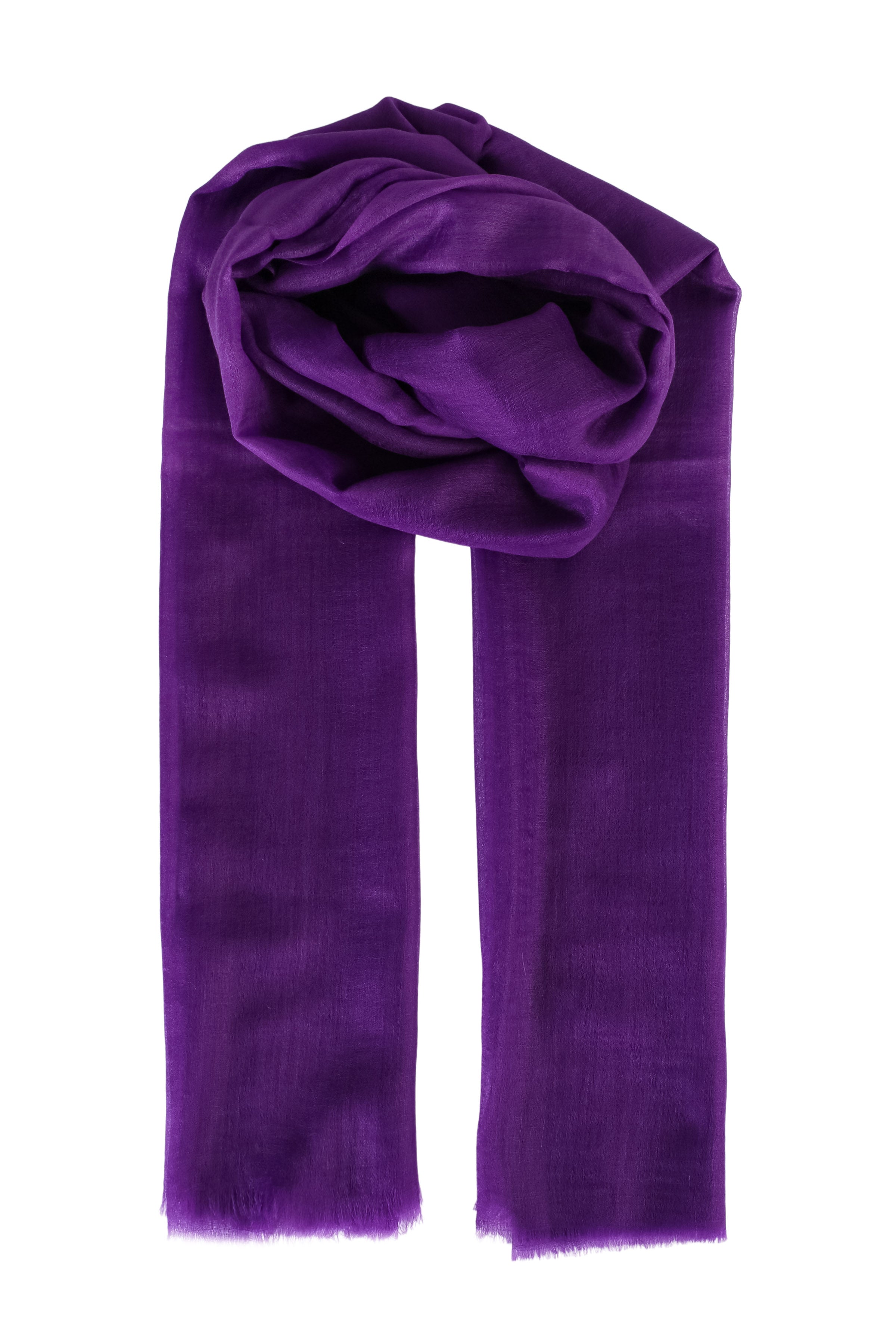 Mor Larissa Saf Kaşmir Şal 100x230 cm