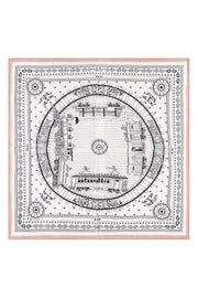 Bej Camel Laila Saf İpek Kare Eşarp 50x50 cm