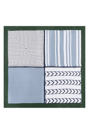 Yeşil Laila Saf İpek Kare Eşarp 50x50 cm