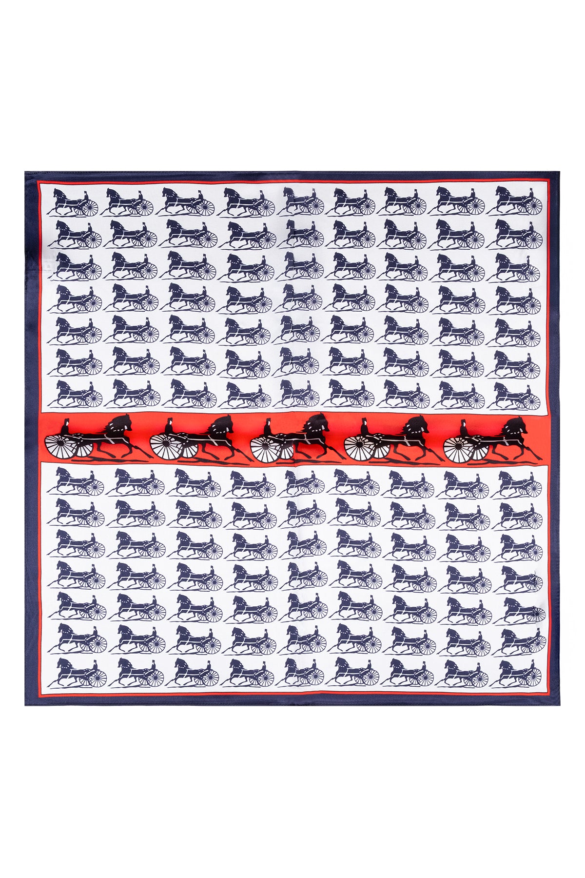 Beyaz Siyah Laila Saf İpek Kare Eşarp 50x50 cm