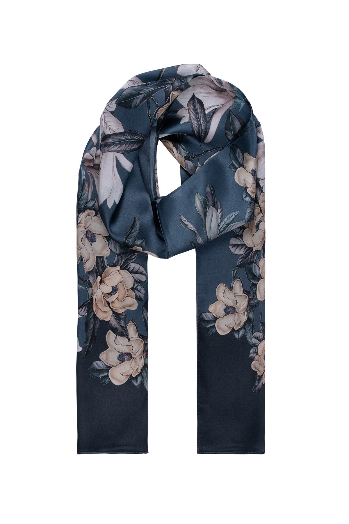 Mavi Oblong Pure Silk Printed Scarf 55*170 24SMWL-105