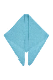 Açık Mavi Rose Saf Kaşmir Fular Bandana 115x45x45 cm