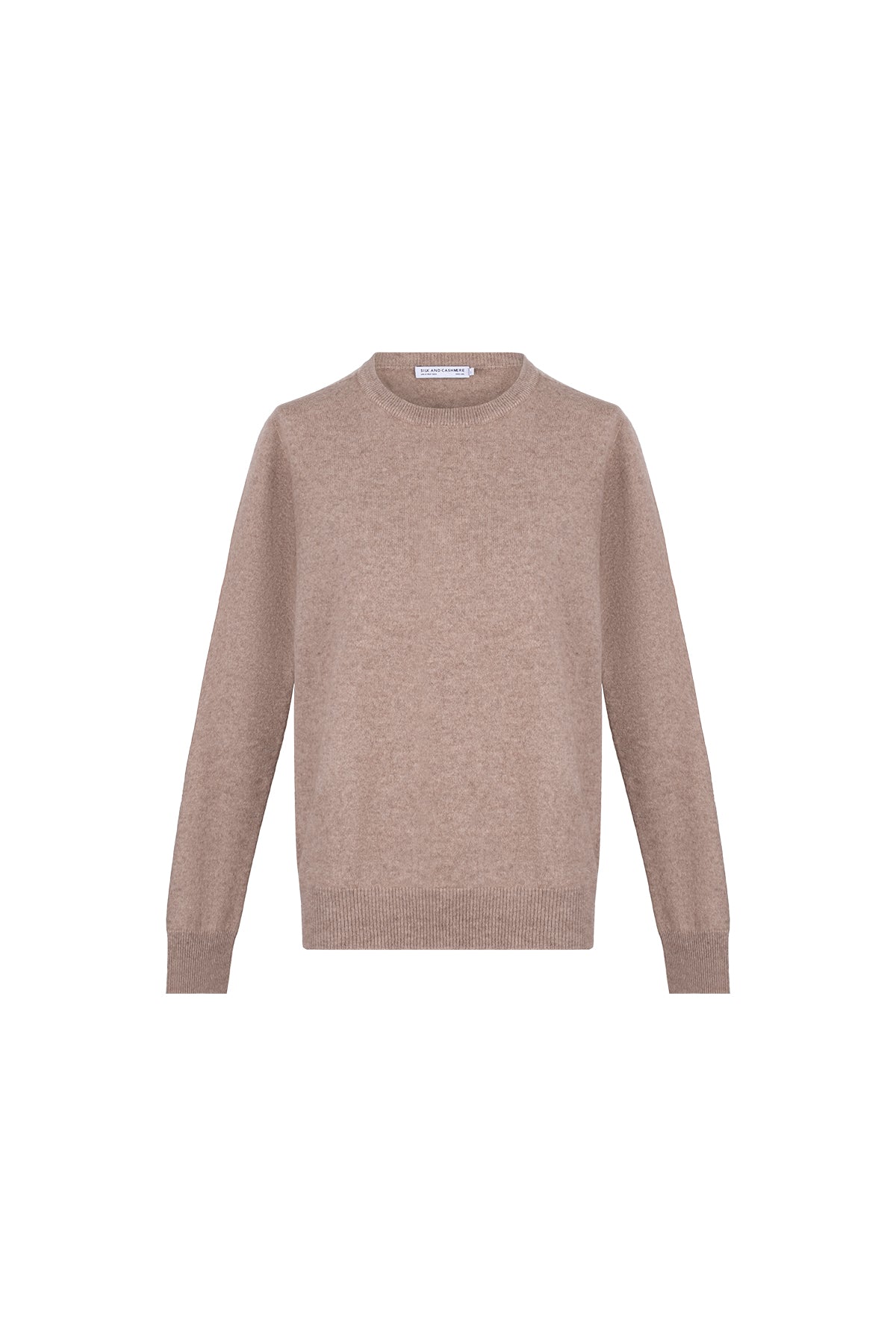 Vizon Alexia Saf Kaşmir Yuvarlak Yaka Kazak