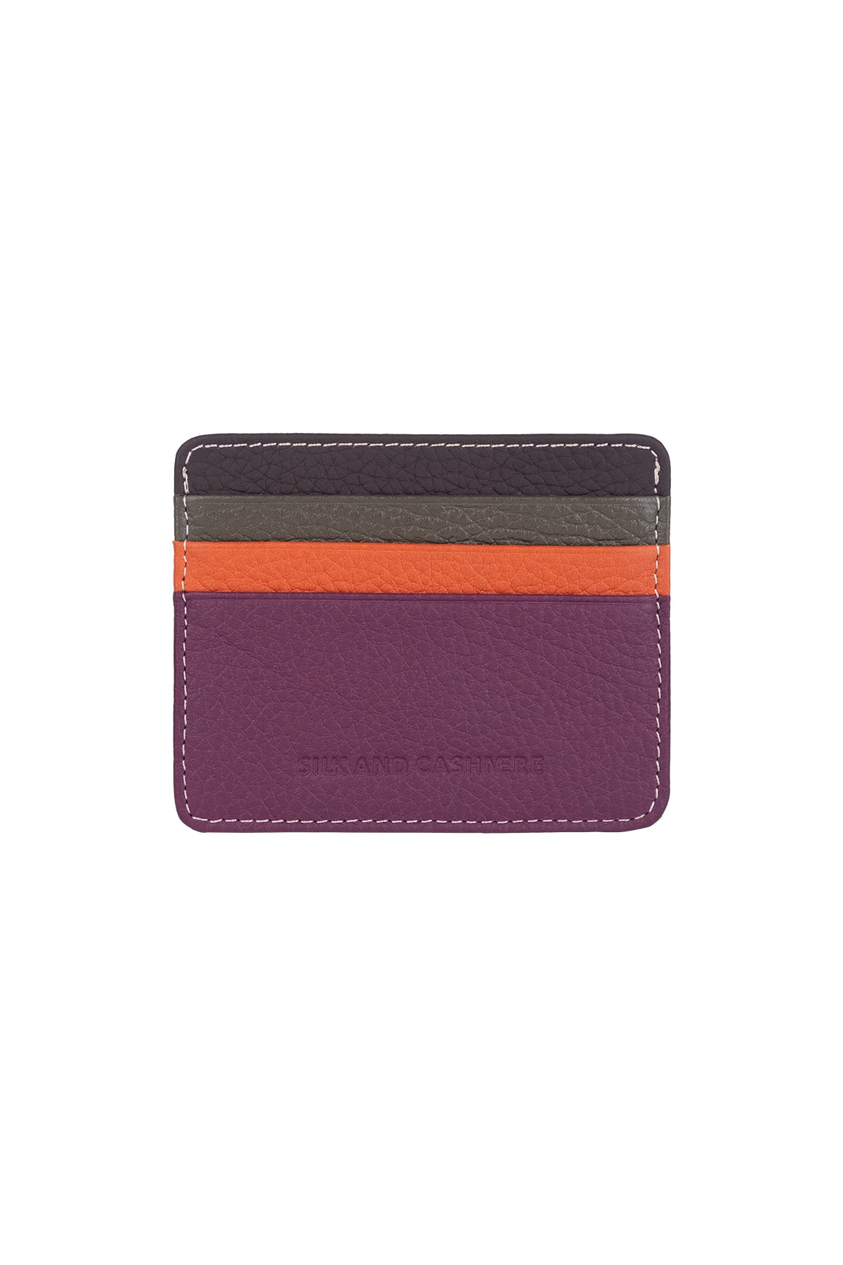 Koyu Mor Deri Renkli Kartvizit