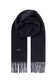 Siyah Patrick Saf Kaşmir Atkı 35x170 cm