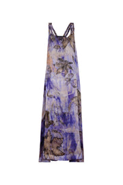 Mor Saf İpek Ekolojik Elbise - Limited Edition