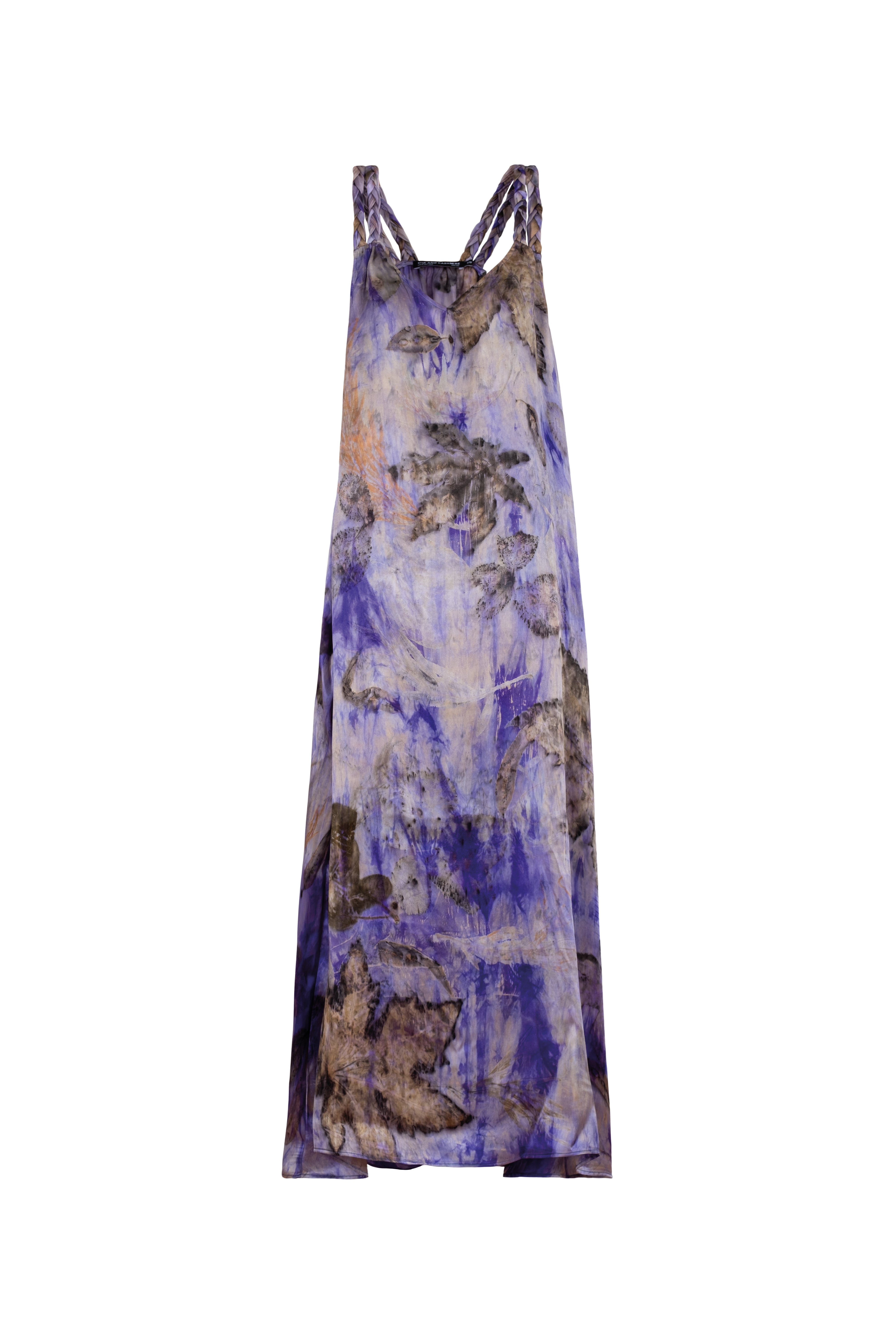 Mor Saf İpek Ekolojik Elbise - Limited Edition