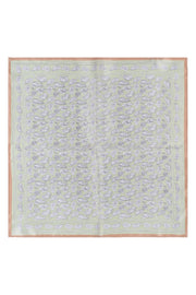 Açık Yeşil Laila Saf İpek Kare Eşarp 50x50 cm