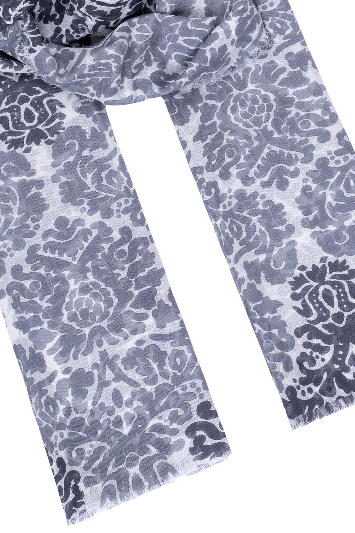 Antrasit Dora Desenli Şal 200x70  cm