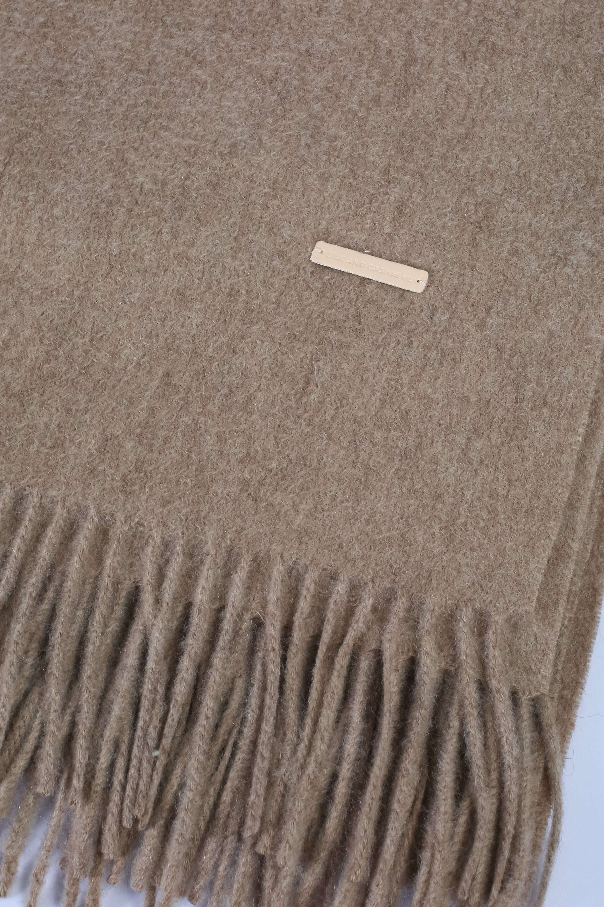 Vizon Saf Kaşmir Rose Kalın Şal 180x60 cm