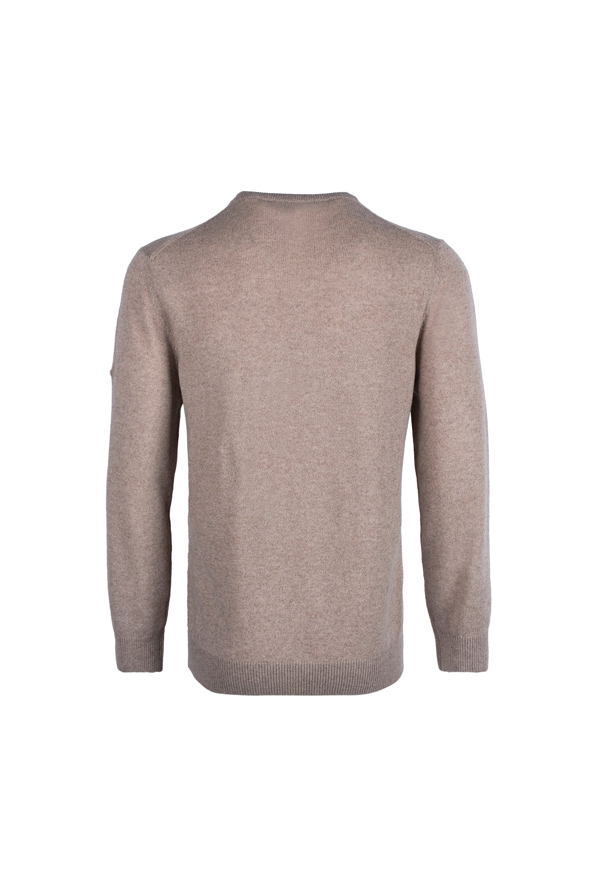 Kum Beji Franco Saf Kaşmir Bisiklet Yaka Kazak