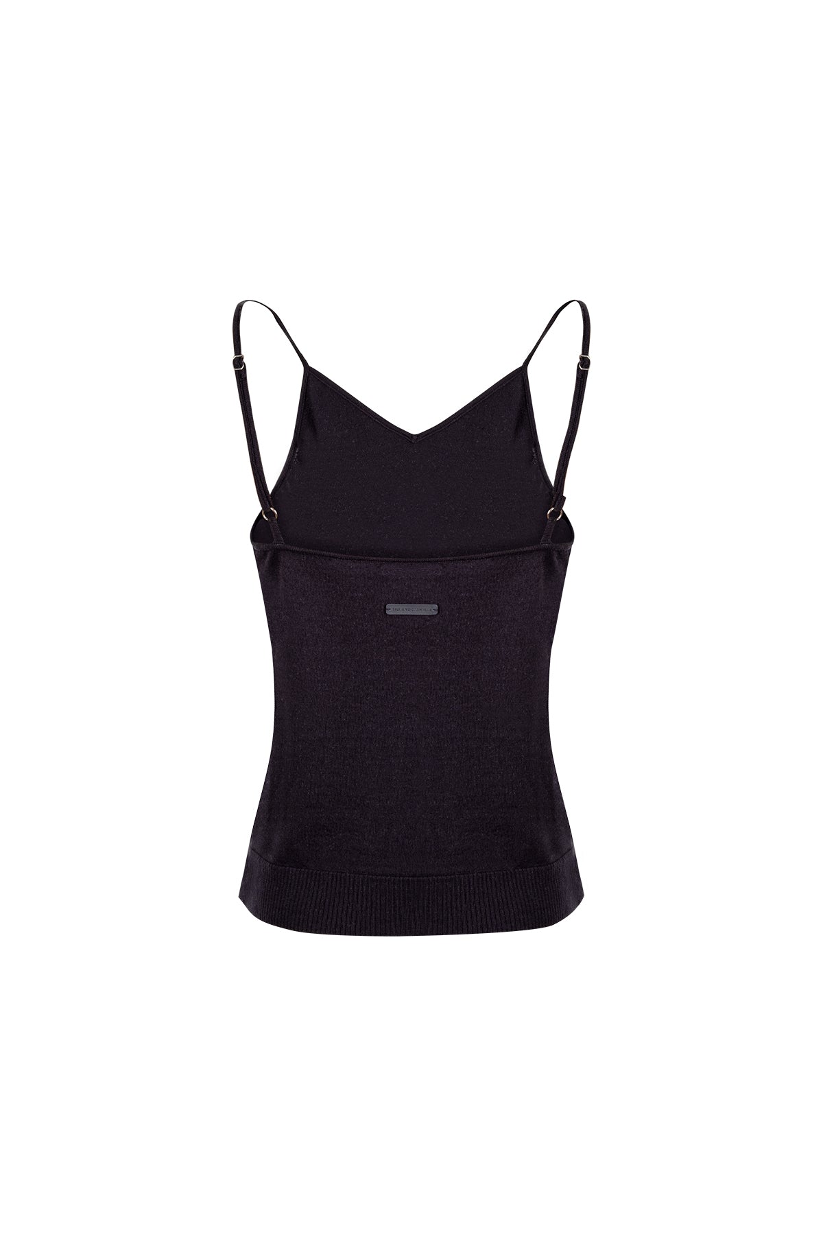 Siyah Zoe İpek Kaşmir Camisole Bluz