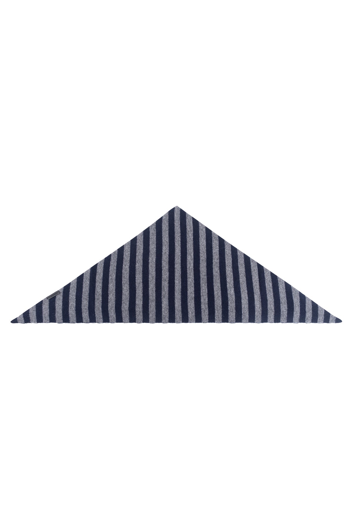 Lacivert Gri Rose Saf Kaşmir Çizgili Fular Bandana 85x30x30 cm