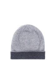 Antrasit Gri Stockholm Saf Kaşmir Çift Taraflı Bere