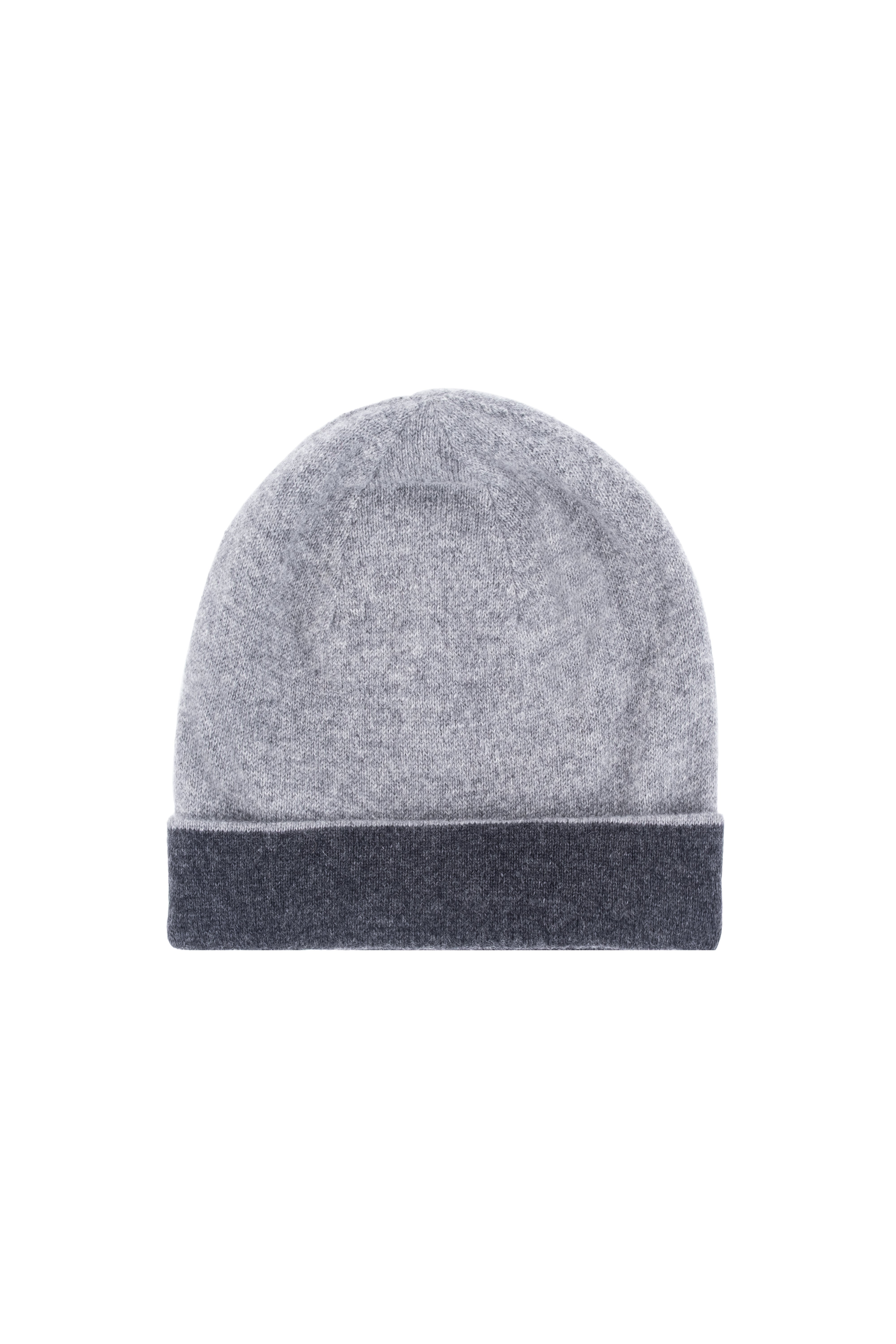 Antrasit Gri Stockholm Saf Kaşmir Çift Taraflı Bere