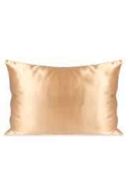 Koyu Bej Saf İpek 50x70 cm. Yastık Kılıfı