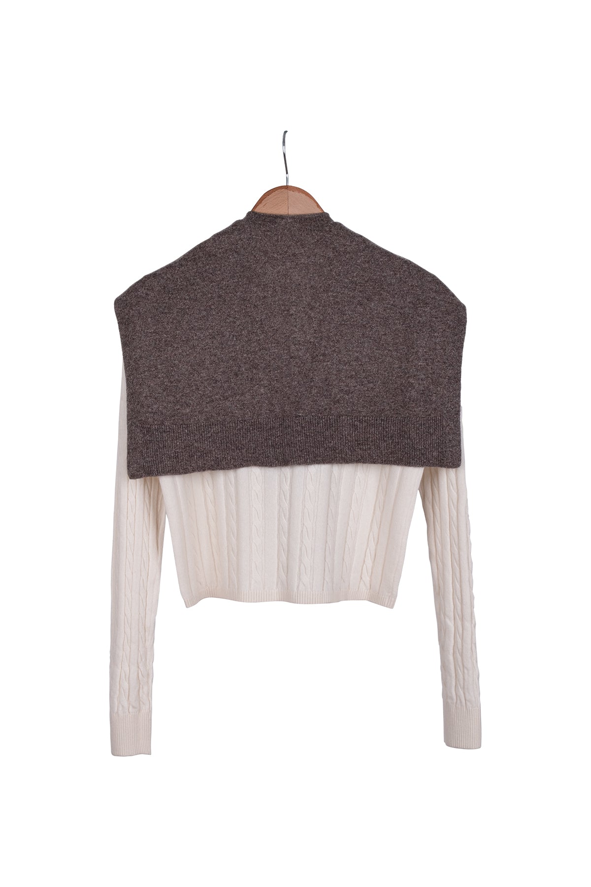 Vizon Lilly Saf Kaşmir Kazak Atkı