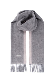 Açık Gri Patrick Saf Kaşmir Atkı 30x180 cm