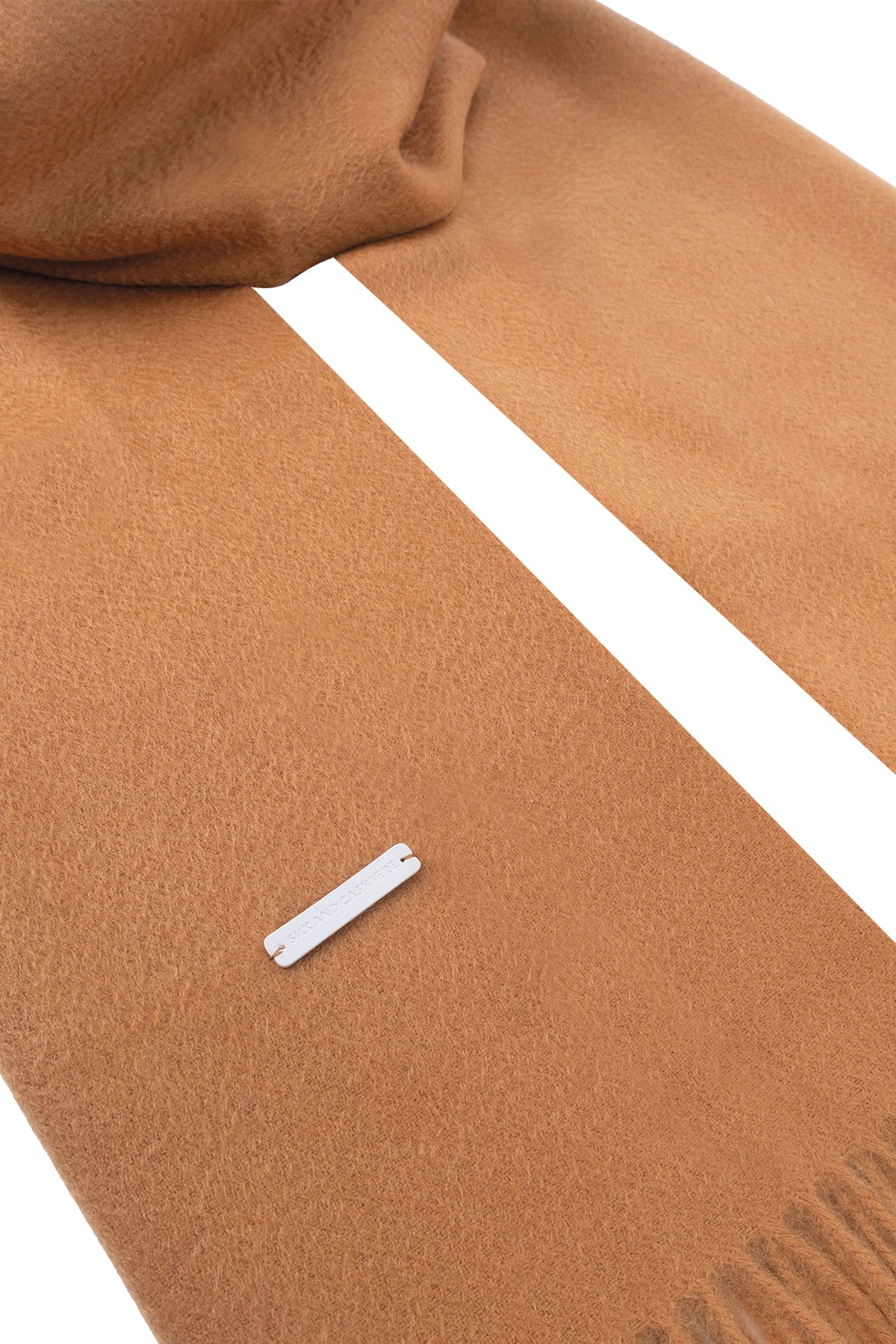 Camel Rose Saf Kaşmir Şal 180x60