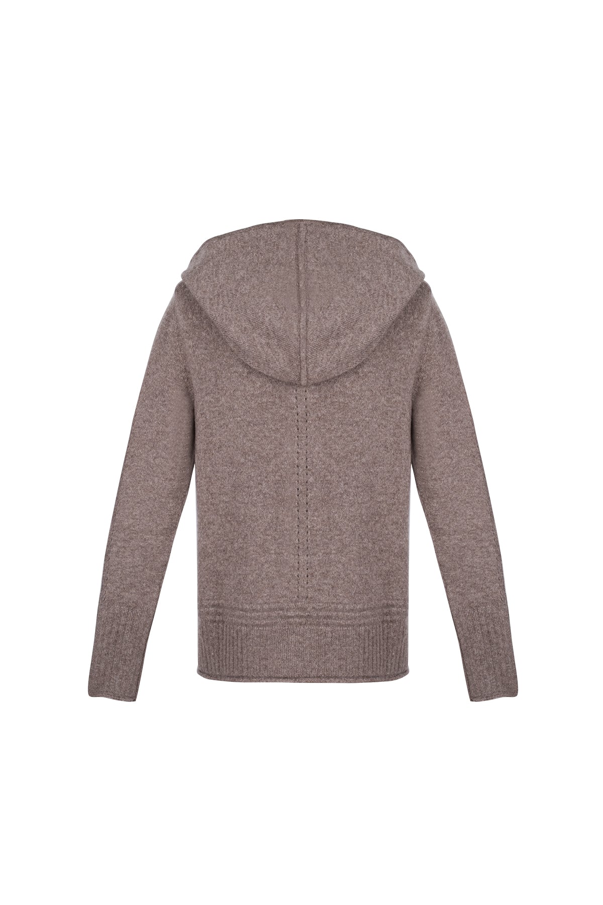 Vizon Isabella Saf Kaşmir Kapüşonlu Hırka