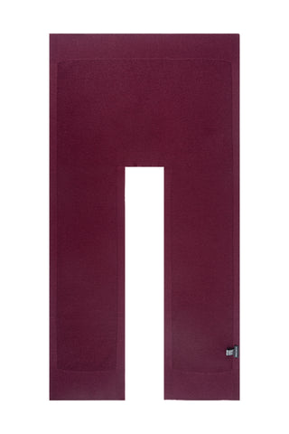 Bordo Lilly Saf Kaşmir Kazak Atkı