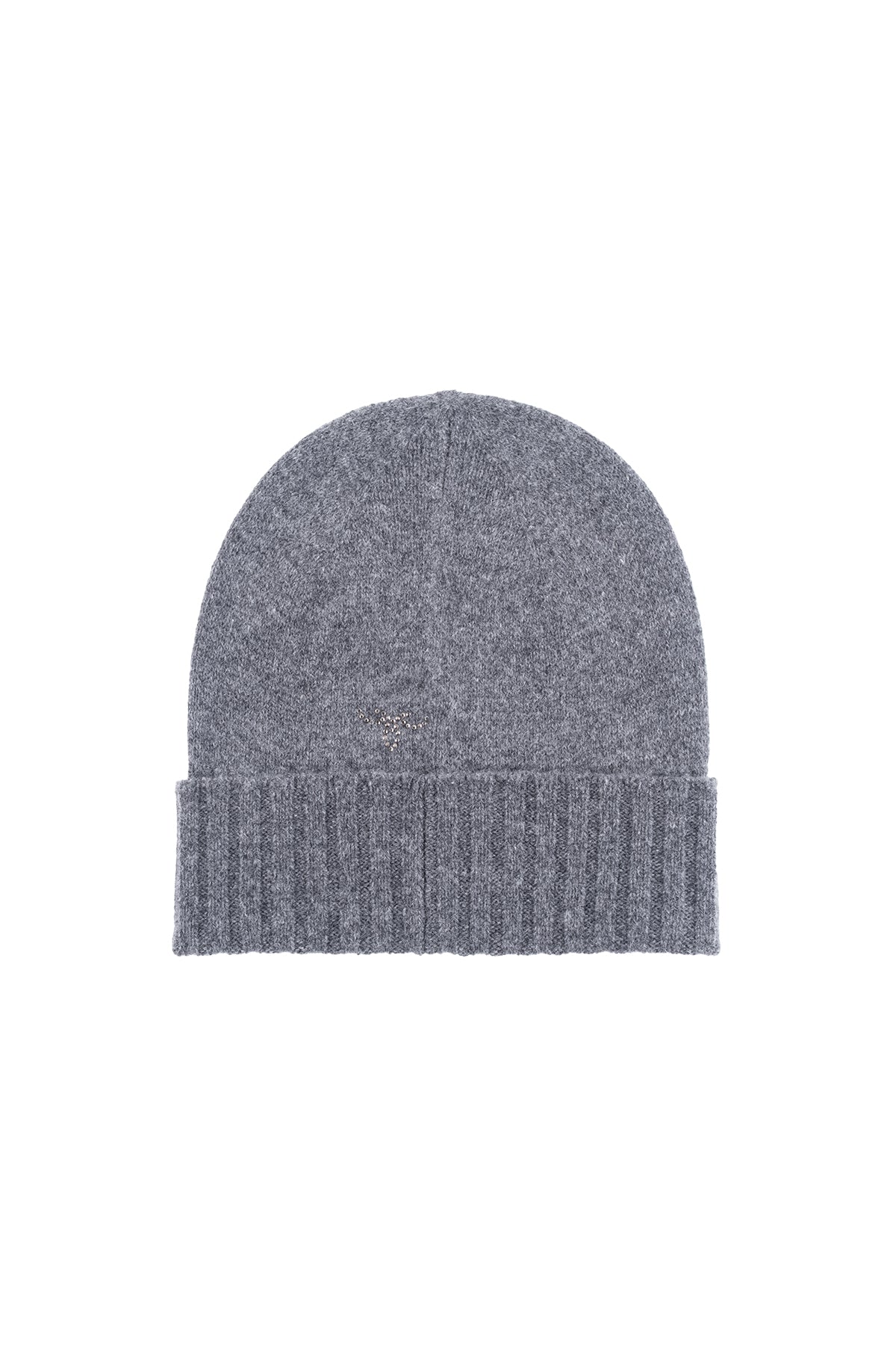 Gri Lucia Taşlı Bere