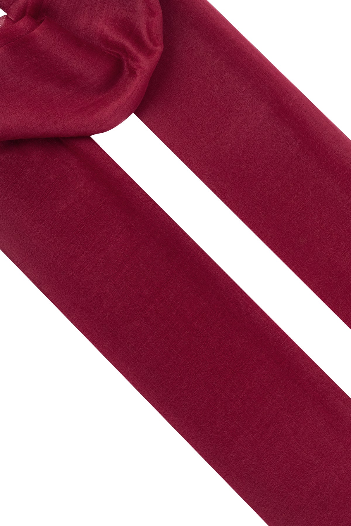 Bordo Larissa Saf Kaşmir Şal 100x230 cm