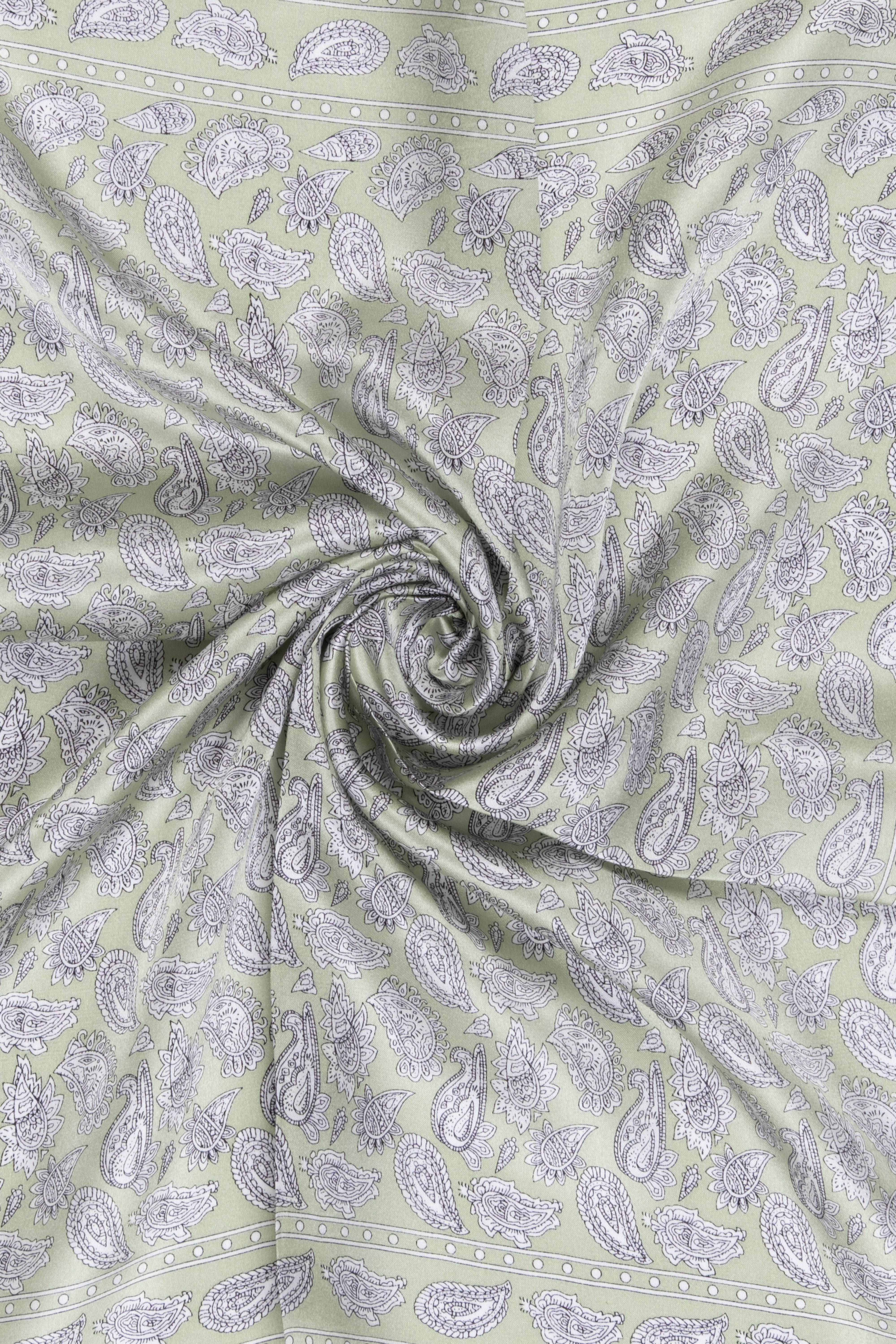 Açık Yeşil Laila Saf İpek Kare Eşarp 50x50 cm