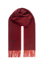 Bordo Turuncu Patrick Saf Kaşmir Atkı 35x164 cm