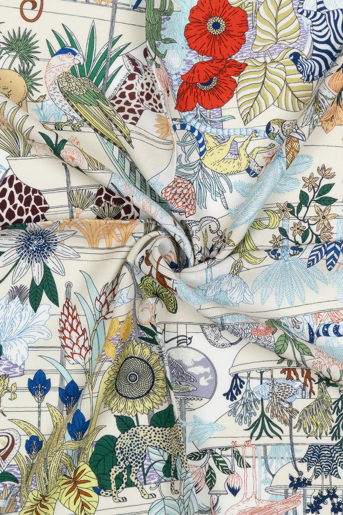 Yeşil Lena Saf İpek Eşarp 70x70 cm