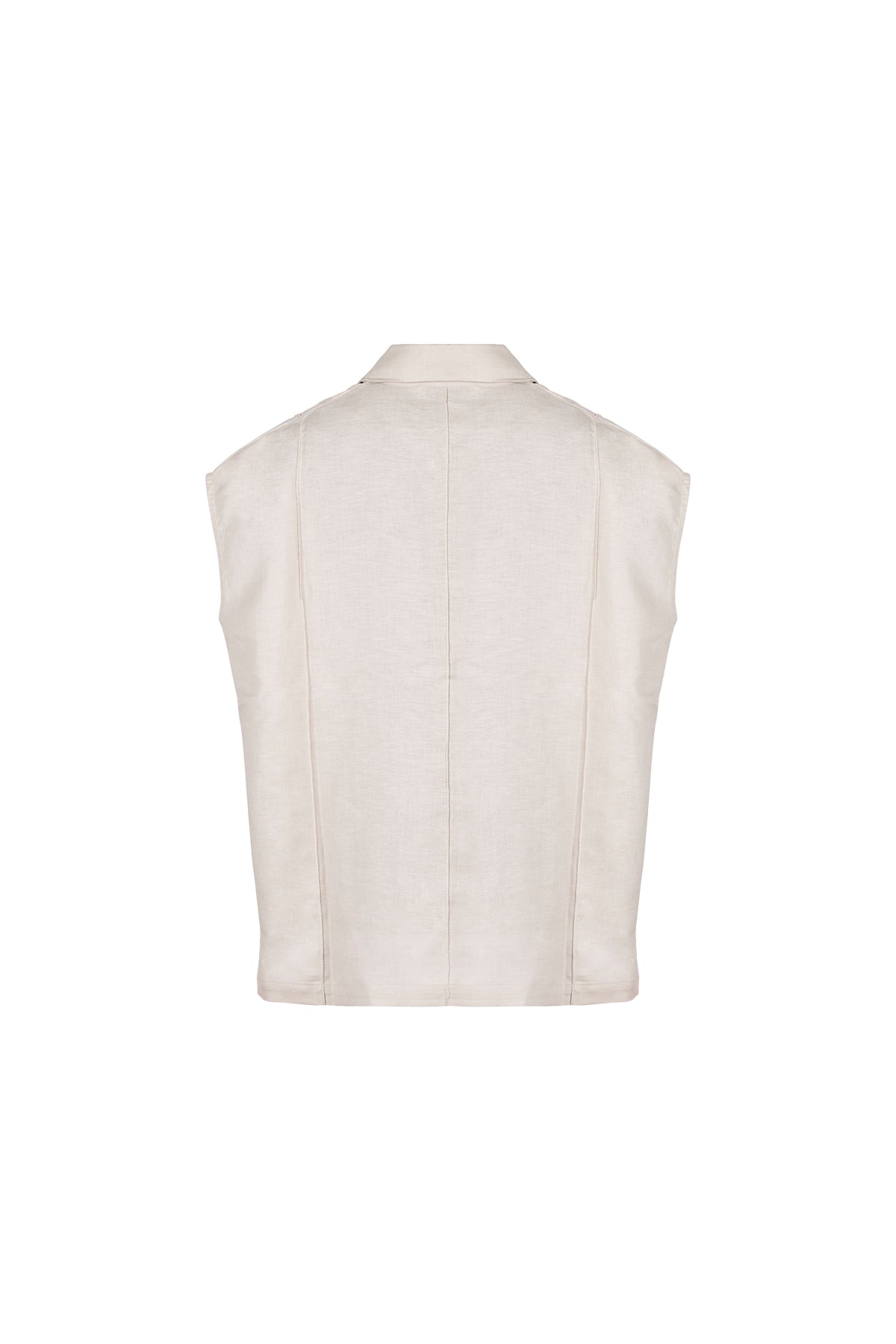 Bej Cassandra Kolsuz Gömlek