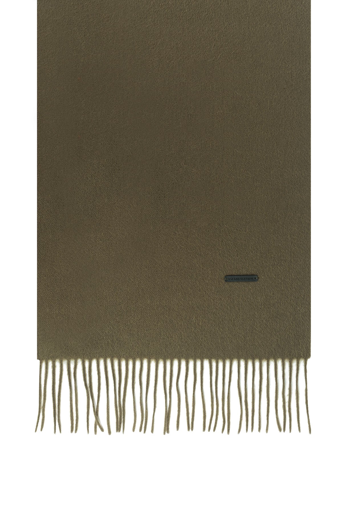 Haki Patrick Saf Kaşmir Atkı 35x170 cm