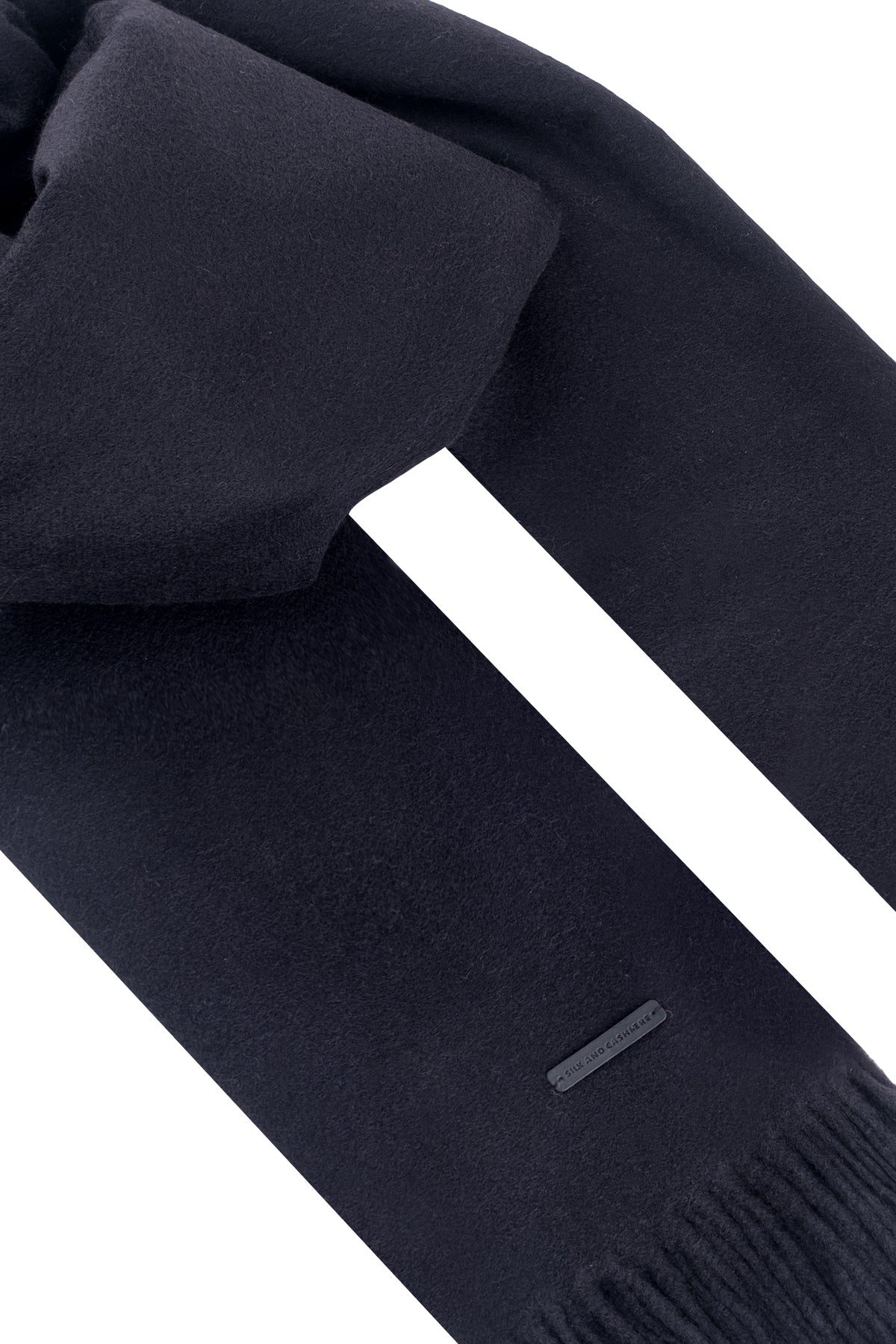 Siyah Saf Kaşmir Battaniye / Şal 127x165 cm