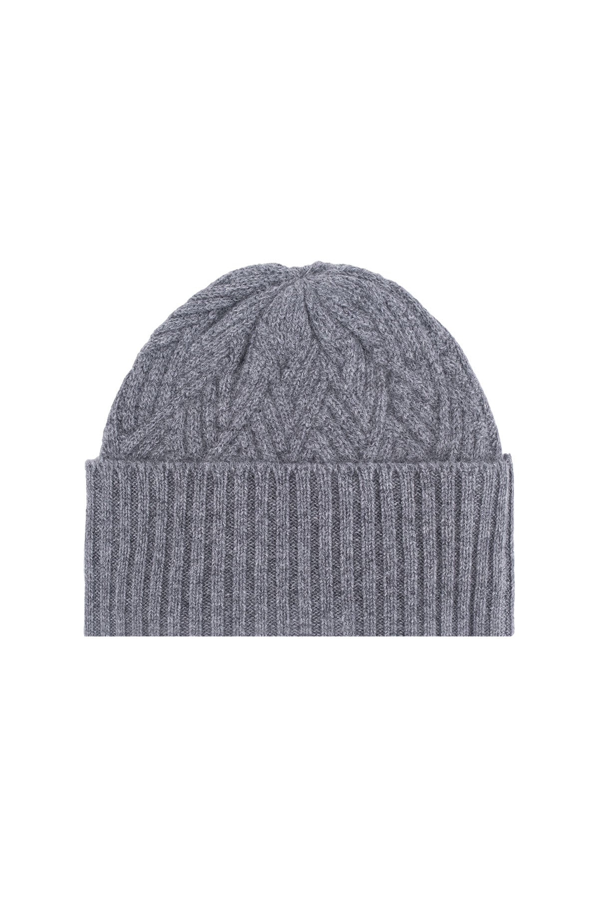 Gri Maggie Saf Kaşmir Bere