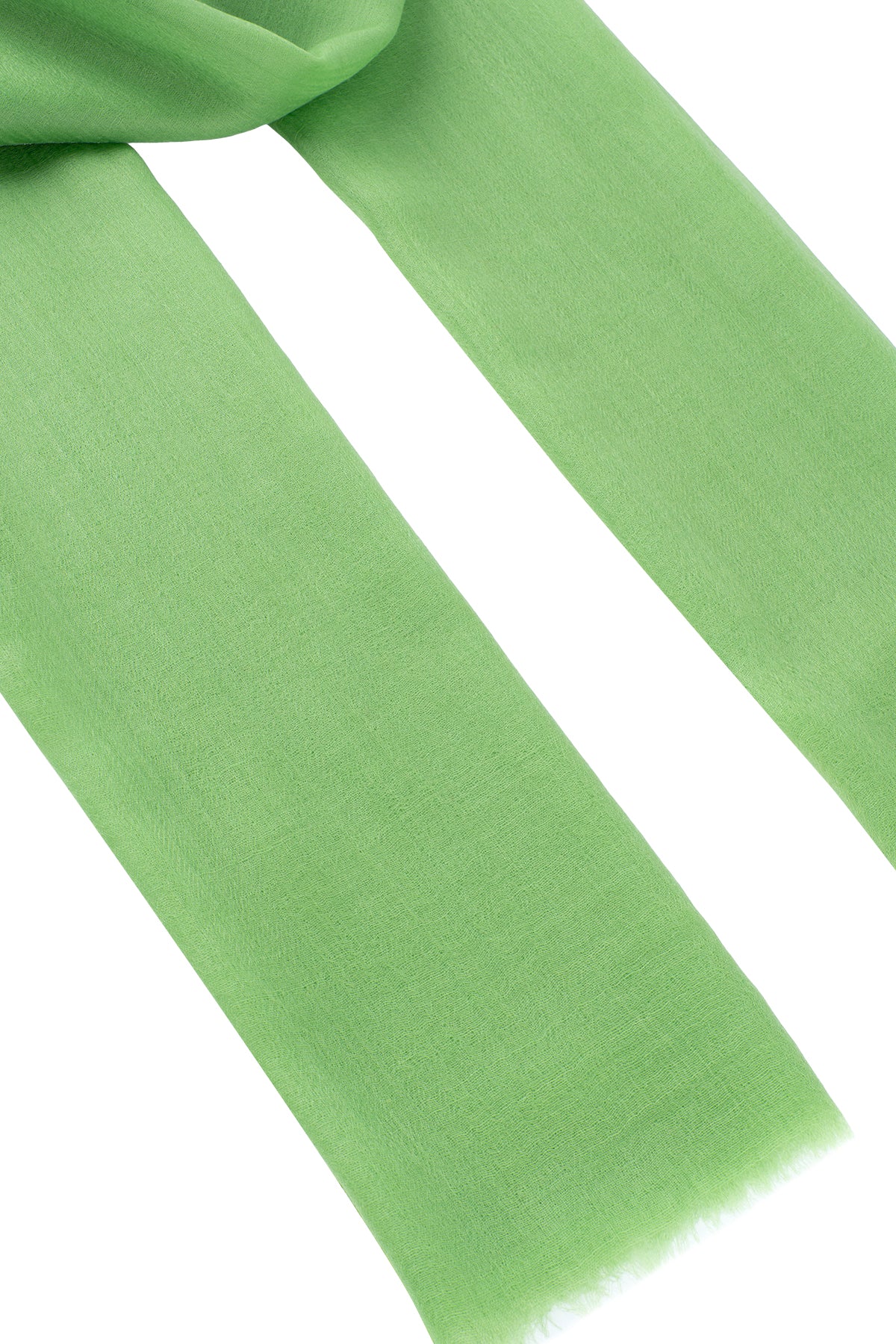 Açık Yeşil Larissa Saf Kaşmir Şal 100x230 cm