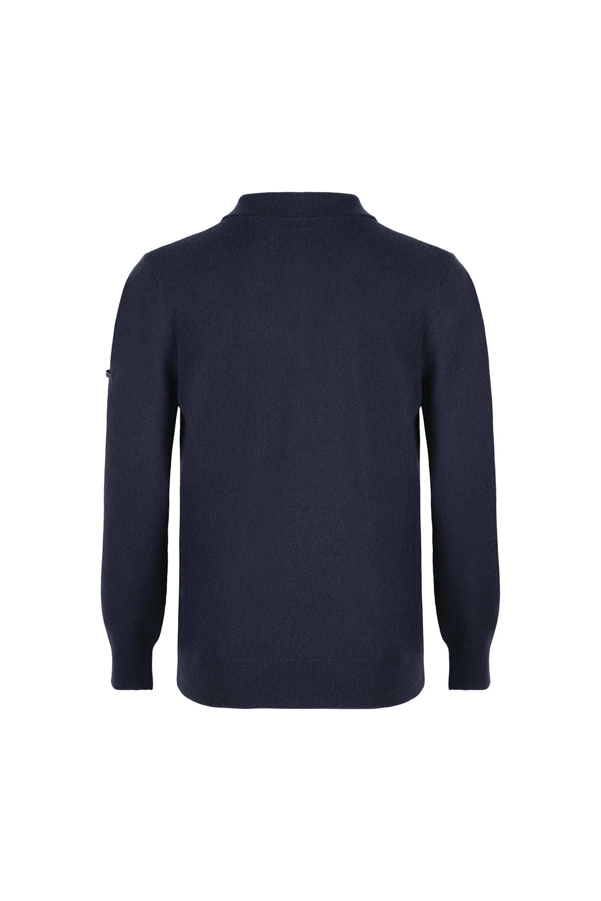 Lacivert Saf Kaşmir Erkek Polo Kazak