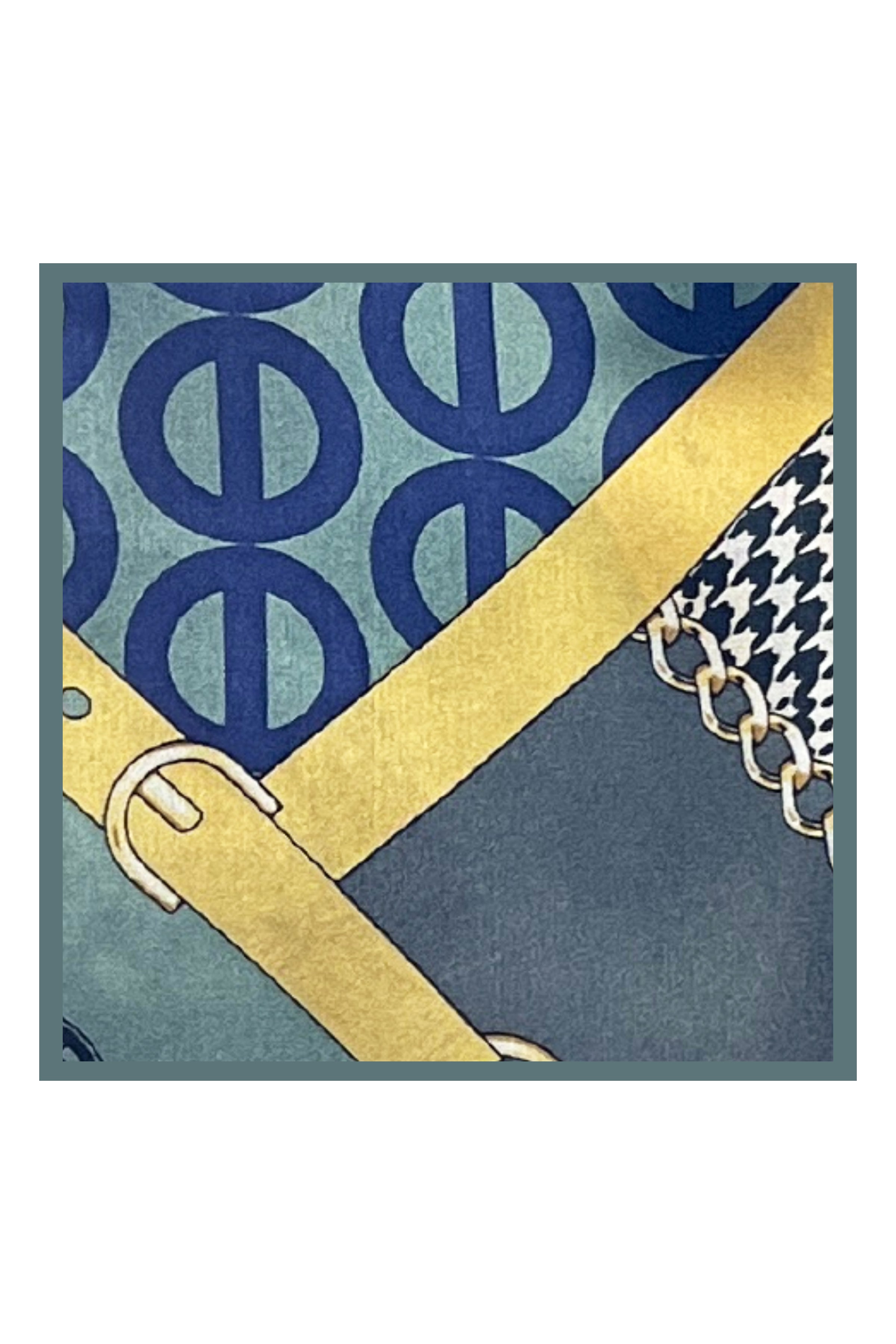 Bej Oblong Saf İpek Roma Fular 50x70 cm