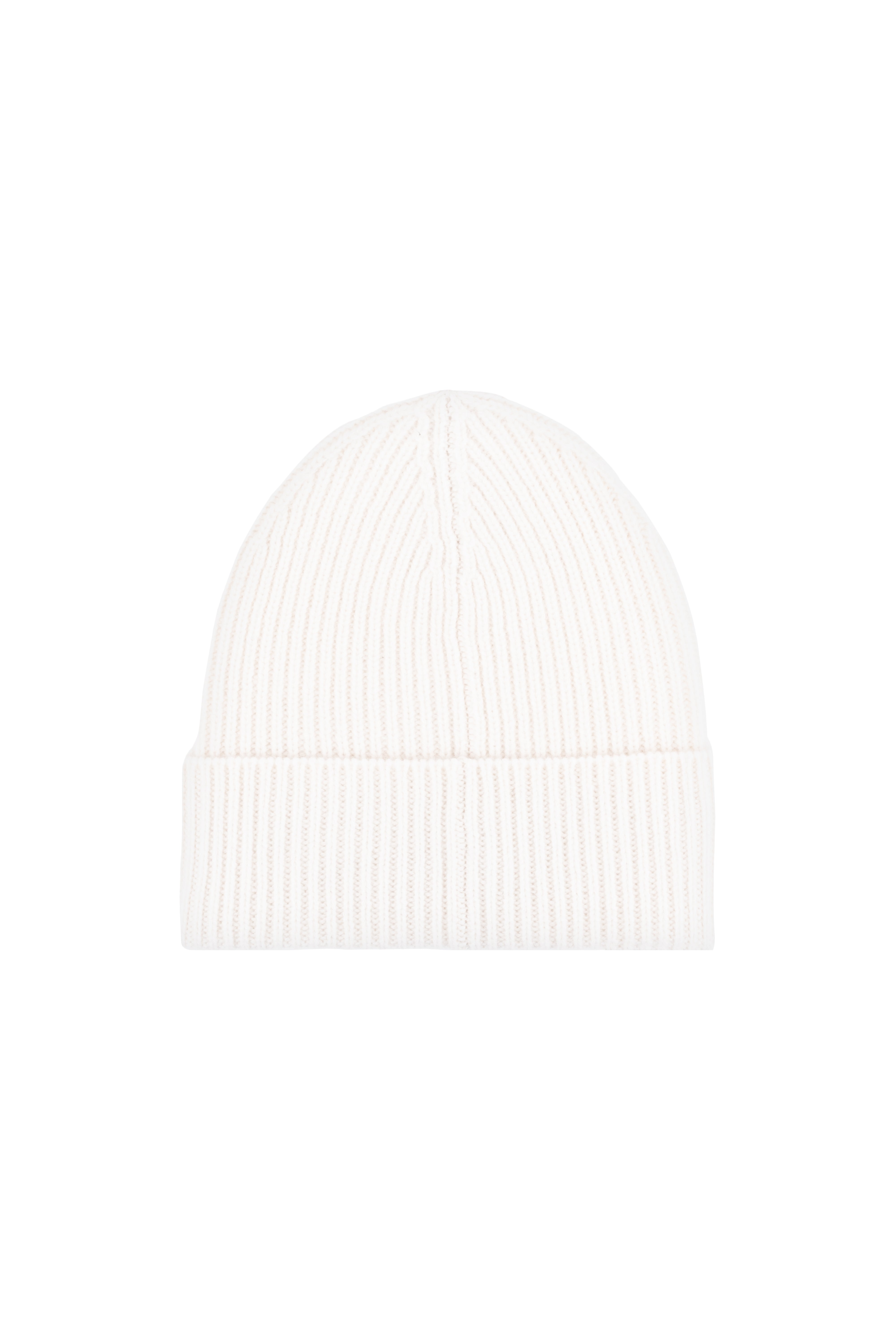 Beyaz Stockholm Saf Kaşmir Ribana Bere