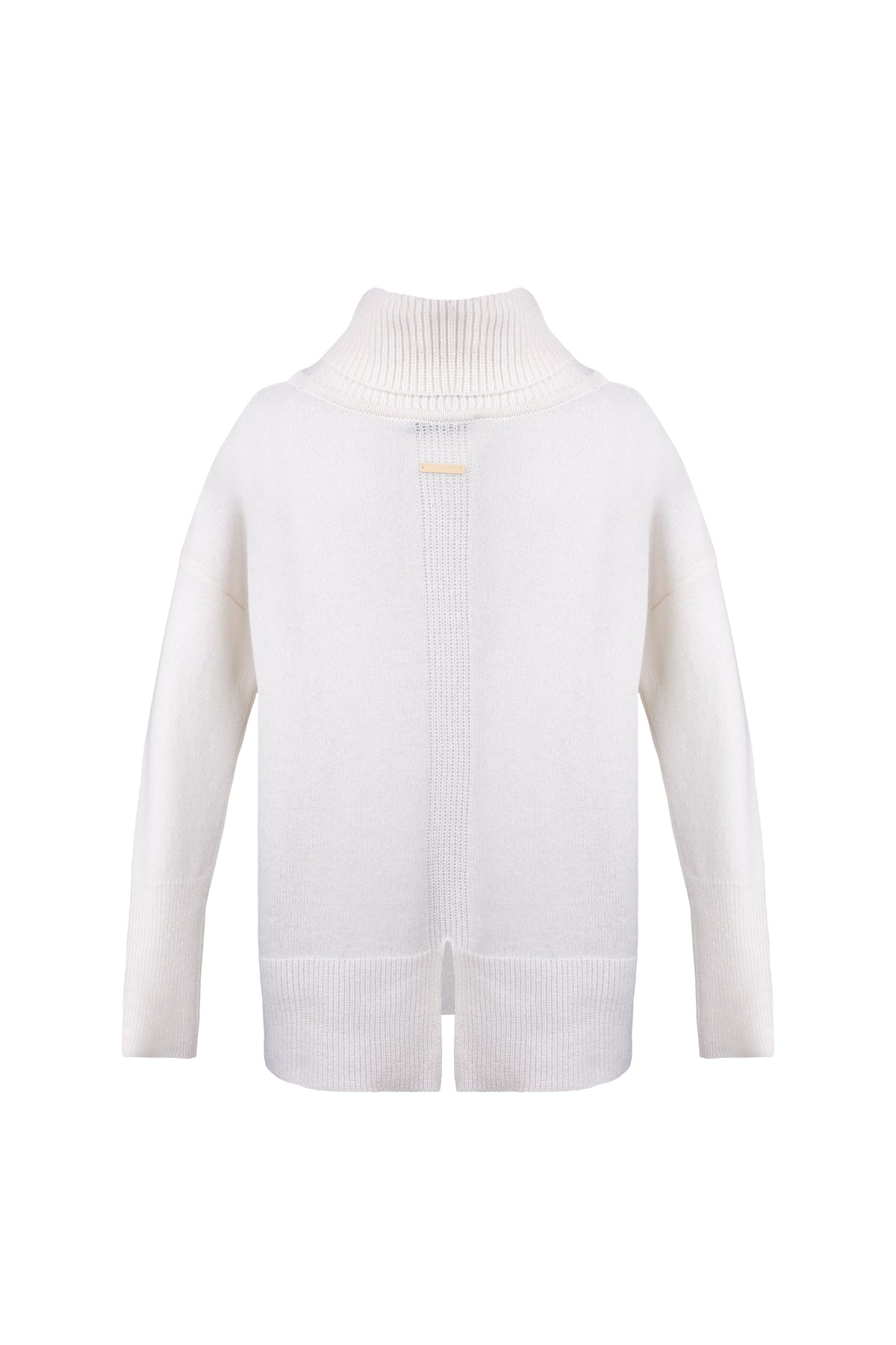 Ekru Isabella Saf Kaşmir Balıkçı Yaka T Kol Kazak