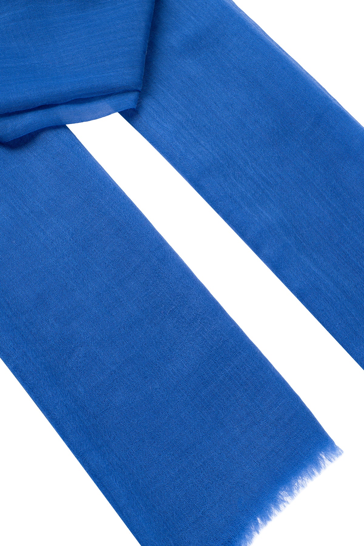 Koyu Mavi Larissa Saf Kaşmir Şal 100x230 cm
