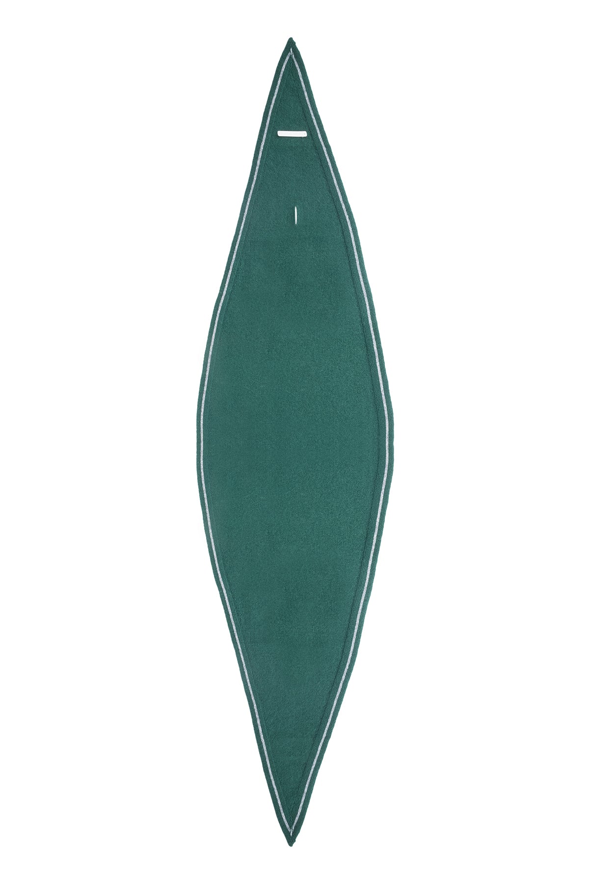 Yeşil Mini Yün Kaşmir Bandana 30x130 cm