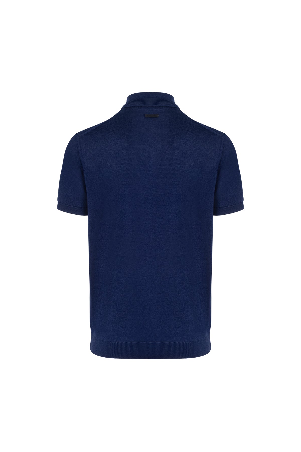 Gece Mavisi Paul İpek Kaşmir Kısa Kollu Polo