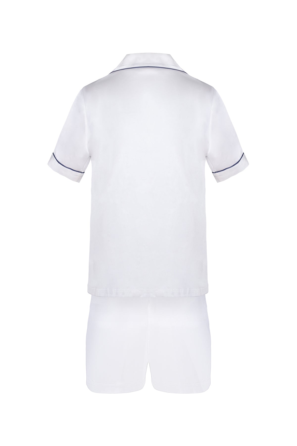 Beyaz Cindy İpek Pijama Seti