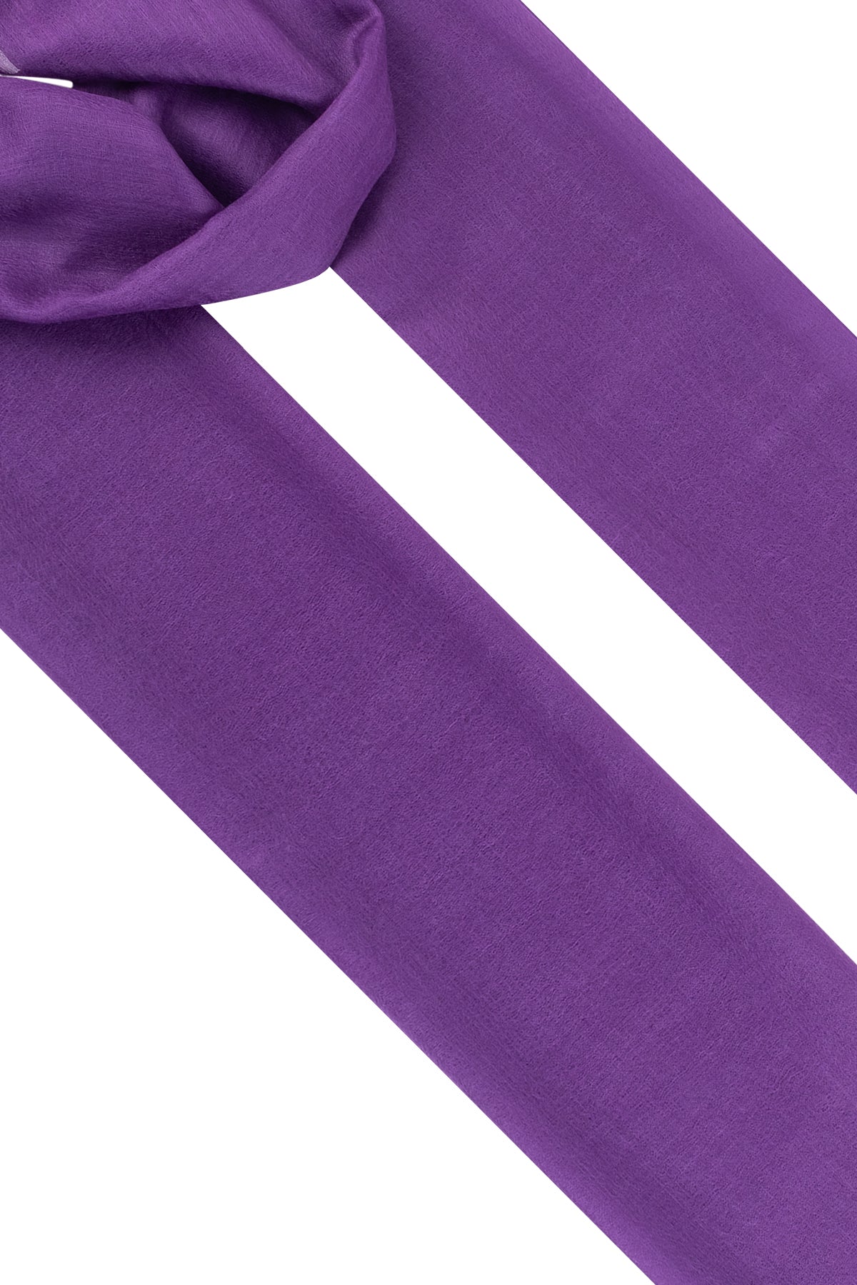 Mor Larissa Saf Kaşmir Şal 100x230 cm