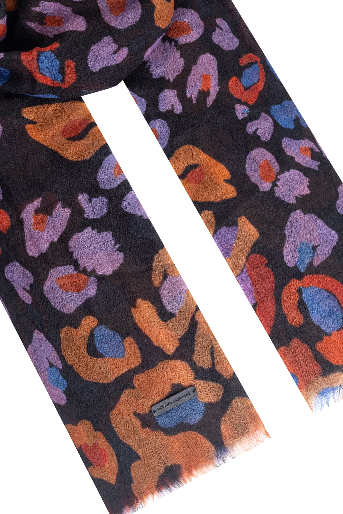 Renkli Jas Desenli  Şal 70x180 cm