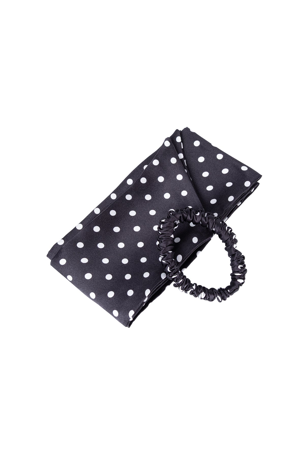 Siyah Anabel Saf İpek Kurdeleli Toka