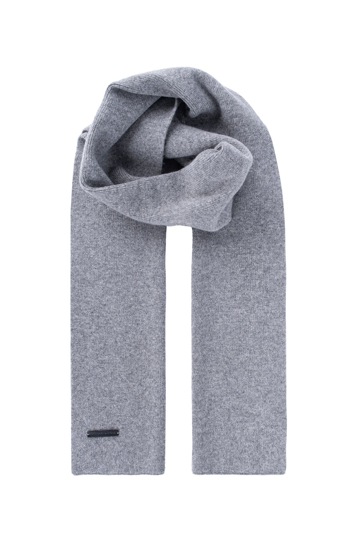 Gri Melanj Hannover Saf Kaşmir Atkı